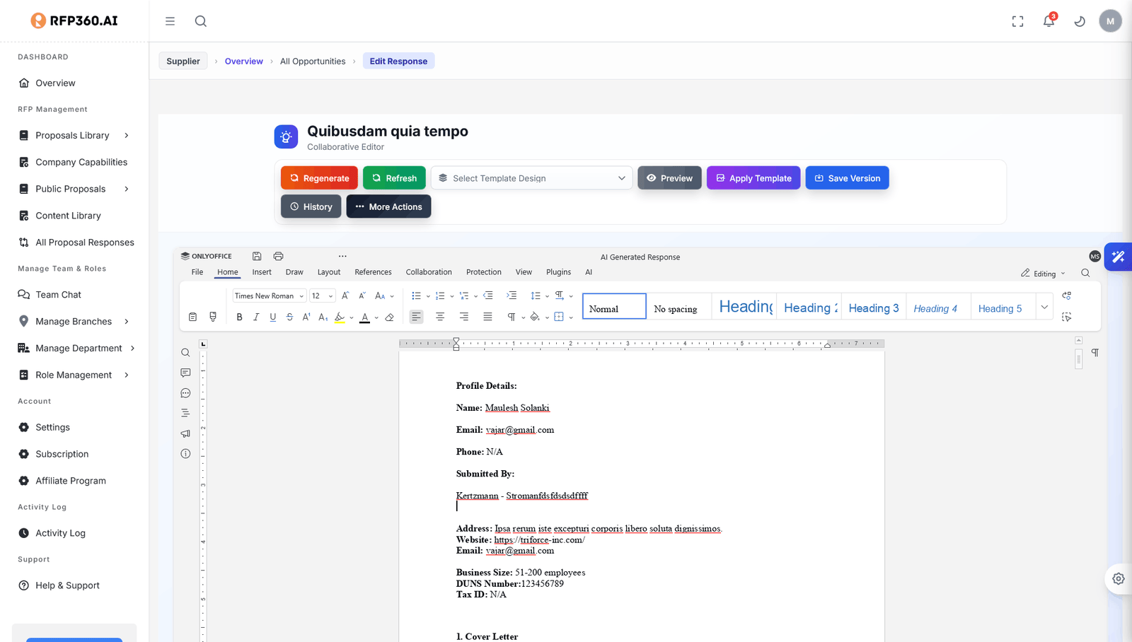 Draft Page Supplier